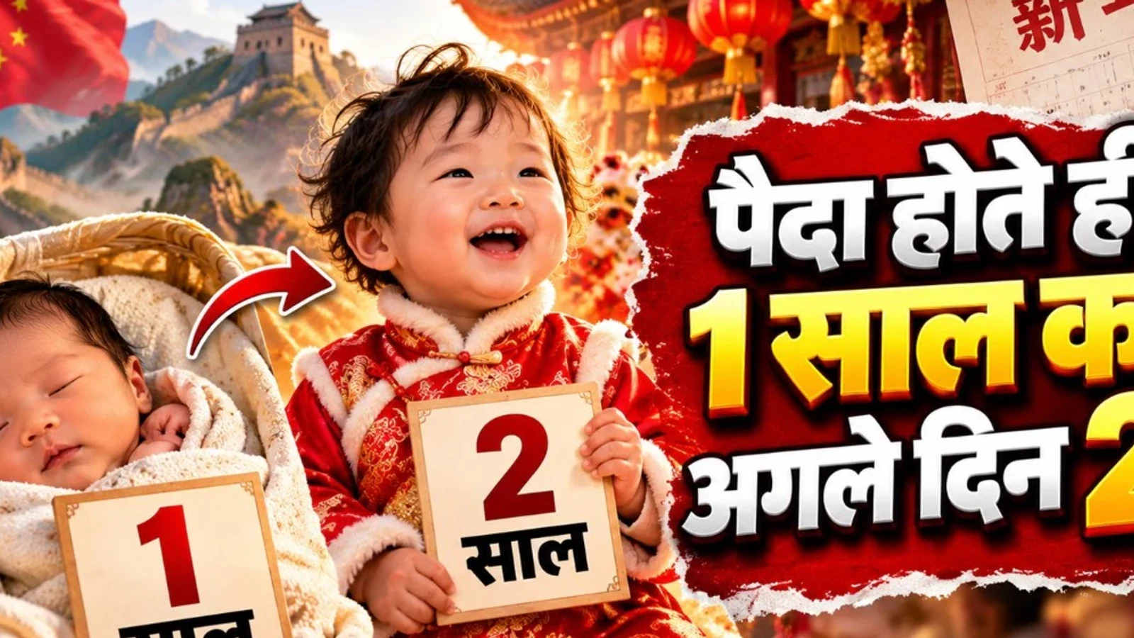 TheNews100 Desk: scene related to यहां पैदा होते ही 1 साल का हो जाता है बच्चा, जानिए उम्र गिनने की इस अनोखी परंपरा का सच