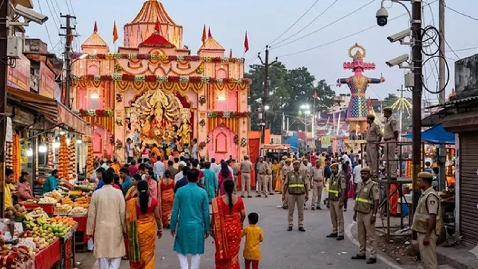 द न्यूज़ 100 डेस्क: नवरात्र और दशहरे पर पूजा मार्गों के पास मांस से जुड़ा समाचार चित्र