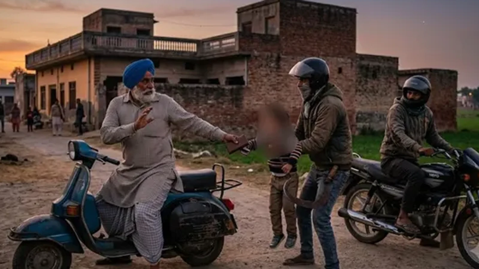 द न्यूज़ 100 डेस्क: पटियाला में दिल दहला देने वाली वारदात, पोते की गर्दन पर दातर रखकर दादा से लूटे मोबाइल और नकदी, आरोपी फरार से जुड़ा समाचार चित्र