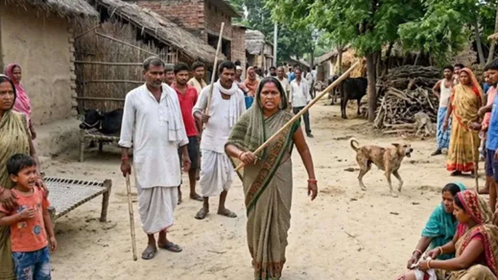 बहराइच में कुत्तों ने 10 लोगों को काटकर किया घायल, गुस्से में आकर महिला ने उतारा मौत के घाट