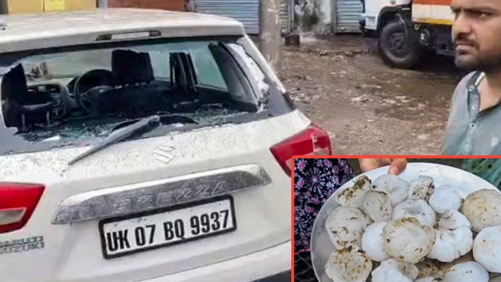 ओले गिरने से टूटे गाड़ियों के शीशे, हरिद्वार-बिजनौर में मौसम का कहर, देखें 7 तस्वीरें