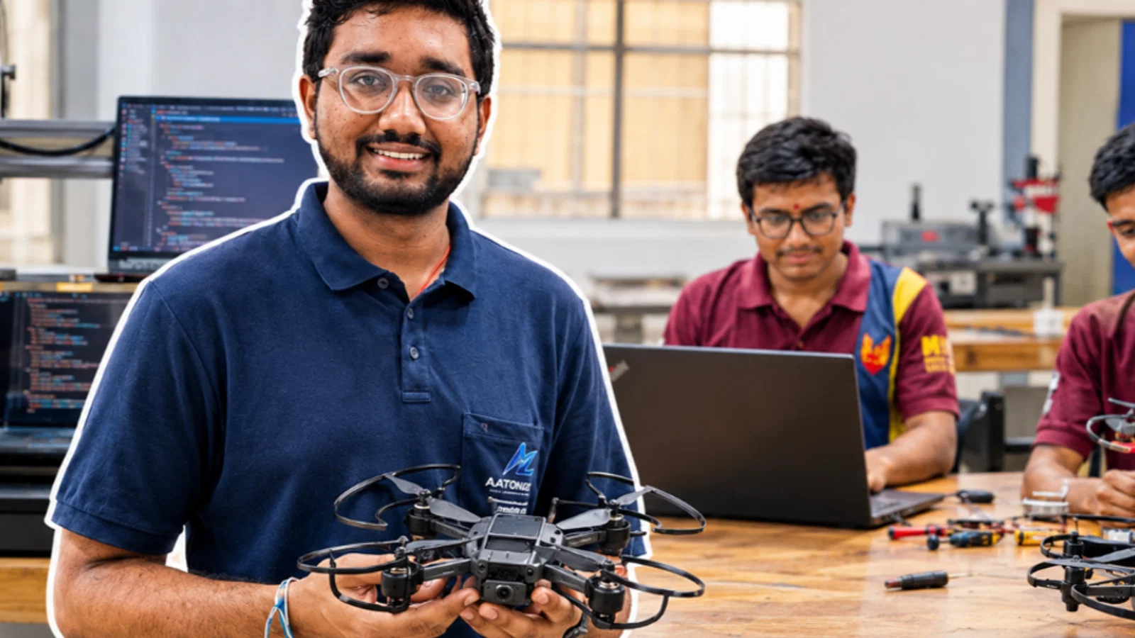 Say ‘Follow Me’ to a Drone: 21-YO Tirupati Student Is Building AI Tools To Film, Edit & Dub Videos