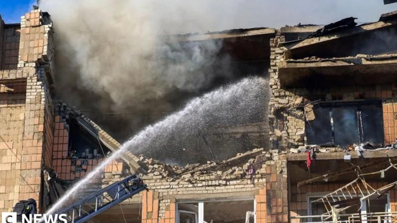 TheNews100 Desk: scene related to Six Ukrainian energy sites hit by Russia since Trump announced ceasefire, Zelensky says