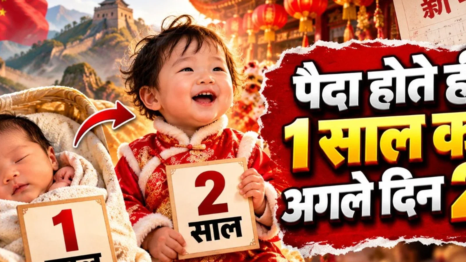 यहां पैदा होते ही 1 साल का हो जाता है बच्चा, जानिए उम्र गिनने की इस अनोखी परंपरा का सच